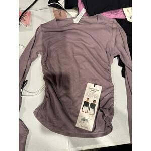 Alo Gather Longsleeve Top Size  Small Lavender Smoke NWT